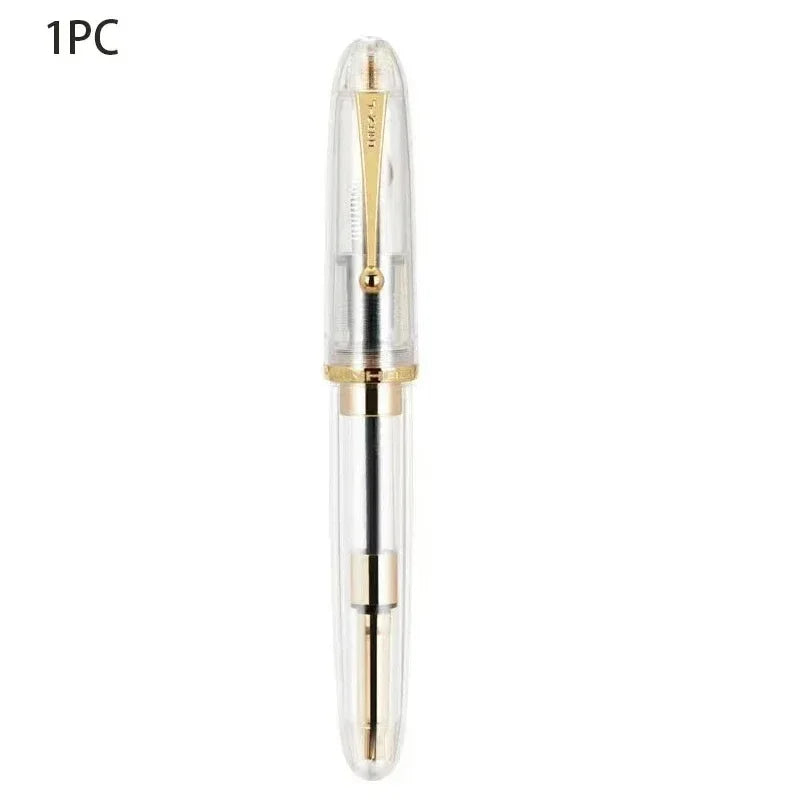 Jinhao 82/9019/100 Fountain Pen Transparency Spin Pen Popular EF F M NIB Business Office School Supplies Writing Stationery