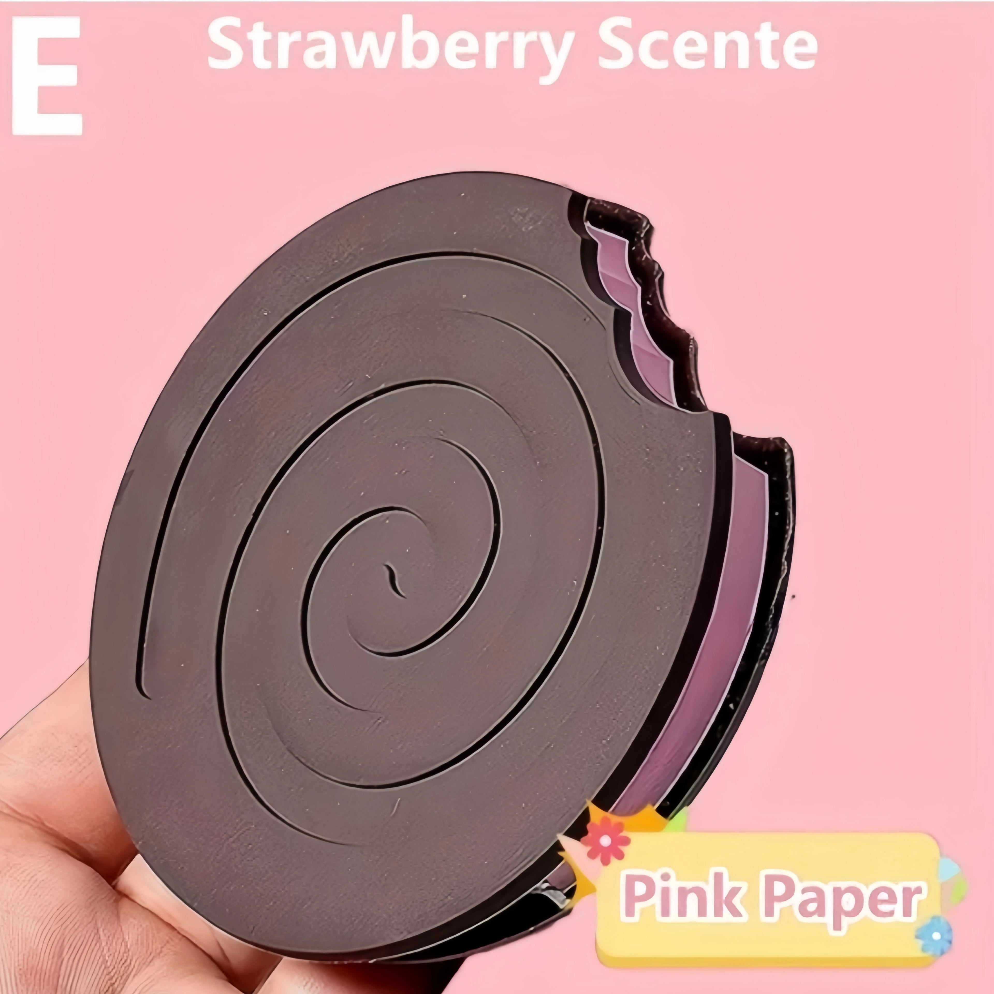 80 Pages/Set Scented Chocolate, Cream & Strawberry Flavored Creative Pocket Notepads, Chocolate&Cookie Shaped, Tear-off Memo Pad