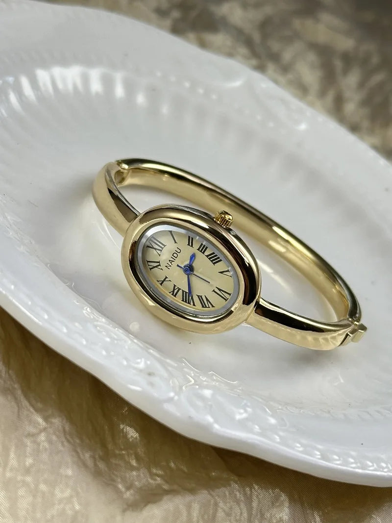 ARVA - 
Famous Brand Bracelet Watch Stainless Steel Strap Gold Watch Fashion Small Dial Ladies Girl Gift Wristwatches Relojes Para Mujer