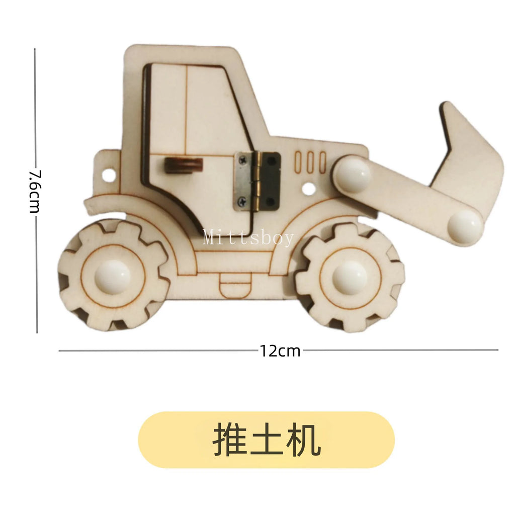 2024 DIY Montessori Busy Board  Accessories Wooden Graffiti Digit Early Ball Sequin Helicopter Educational Toy For Children Gift