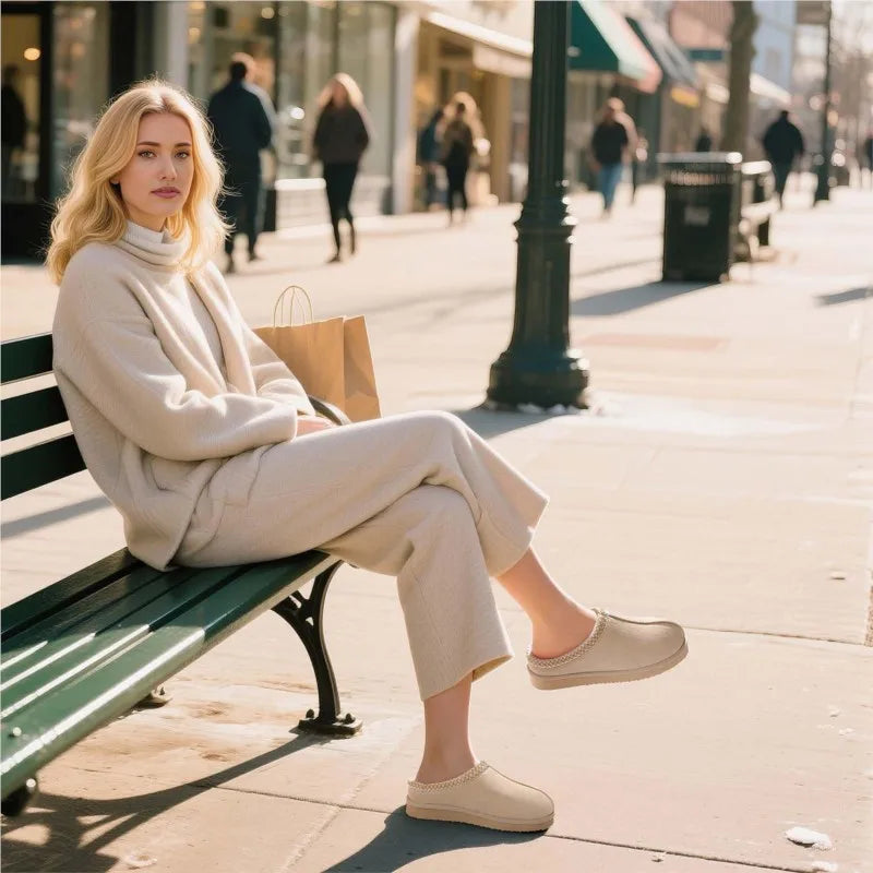 Urbanette- Asgard Fuzzy Cozy Slippers For Women Men Fashion Memory Foam Fluffy Winter Slippers Outdoor Lady Furry Warm Non-slip House Shoes