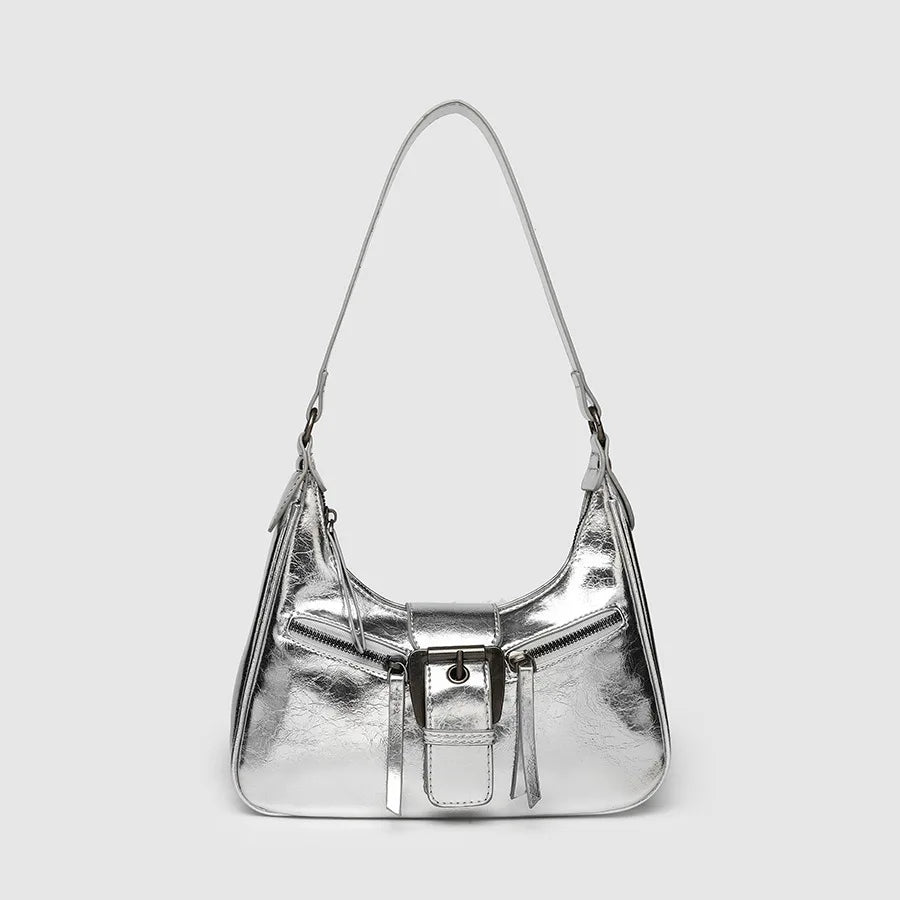 LYNX - 
Retro Belt Design PU Leather Shoulder Bags for Women 2025 Y2K Small Vintage Female Underarm Crossbody Bag Fashion Handbags