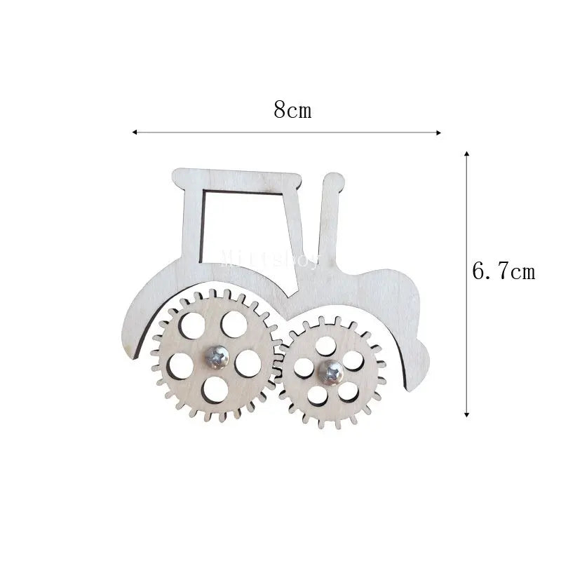 Busy Board Dinosaur Animal DIY Wooden Accessories Early Learning Toys Busy Board Matching Board Handmade Puzzle Educational Toys