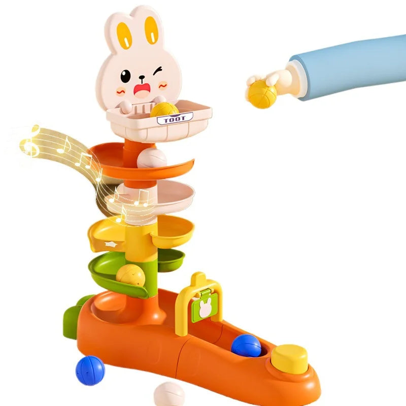 Montessori Baby Ball Drop Toy Toddlers Educational Toys for Children Activity Games Baby Learning Tower Stacking Toys for Babies