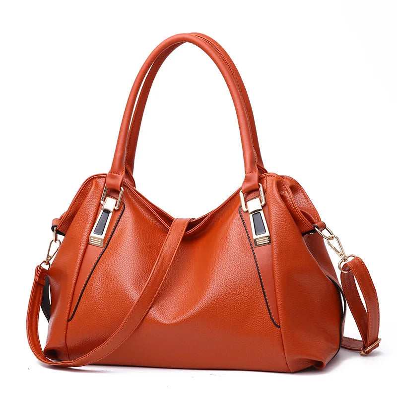 MODI - 
Casual Fashion Women Shoulder Bag Solid Color Soft Large Capacity Bag Crossbody Handbag