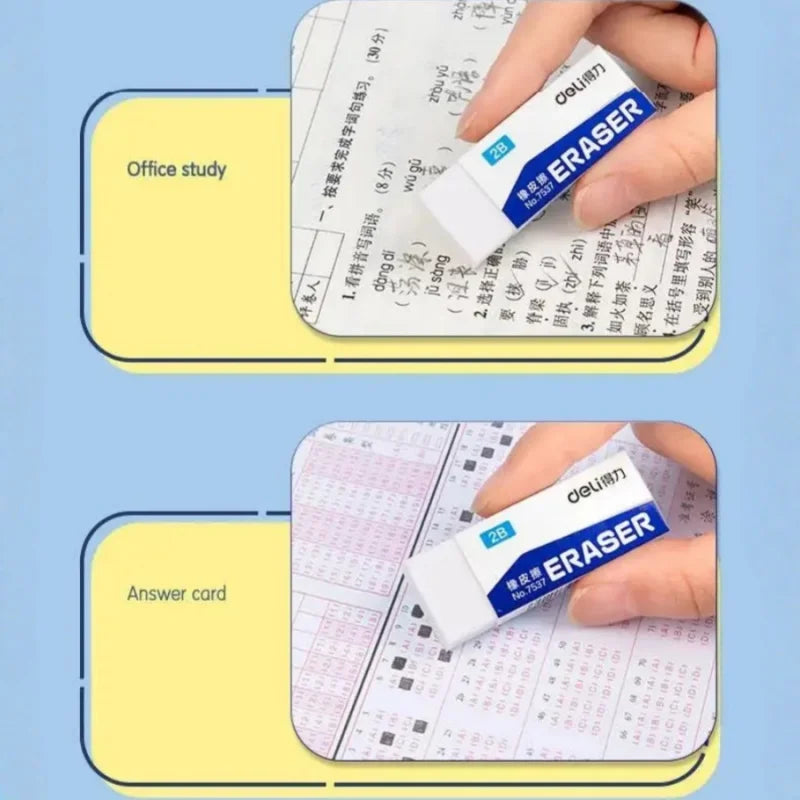 1pc/2pcs white eraser HB/2b/4b student exam stationery learning supplies mini portable office drawing eraser