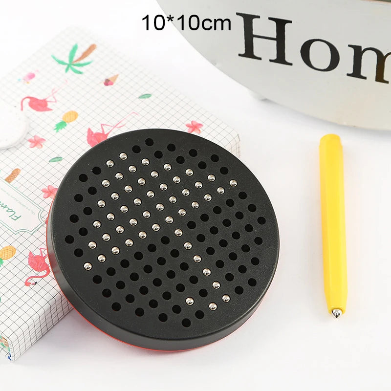 Magnetic Drawing Board Magnetized Board For Children  Magnet Ball Pad Magnetic Stylus Montessori Education Travel Activities Toy