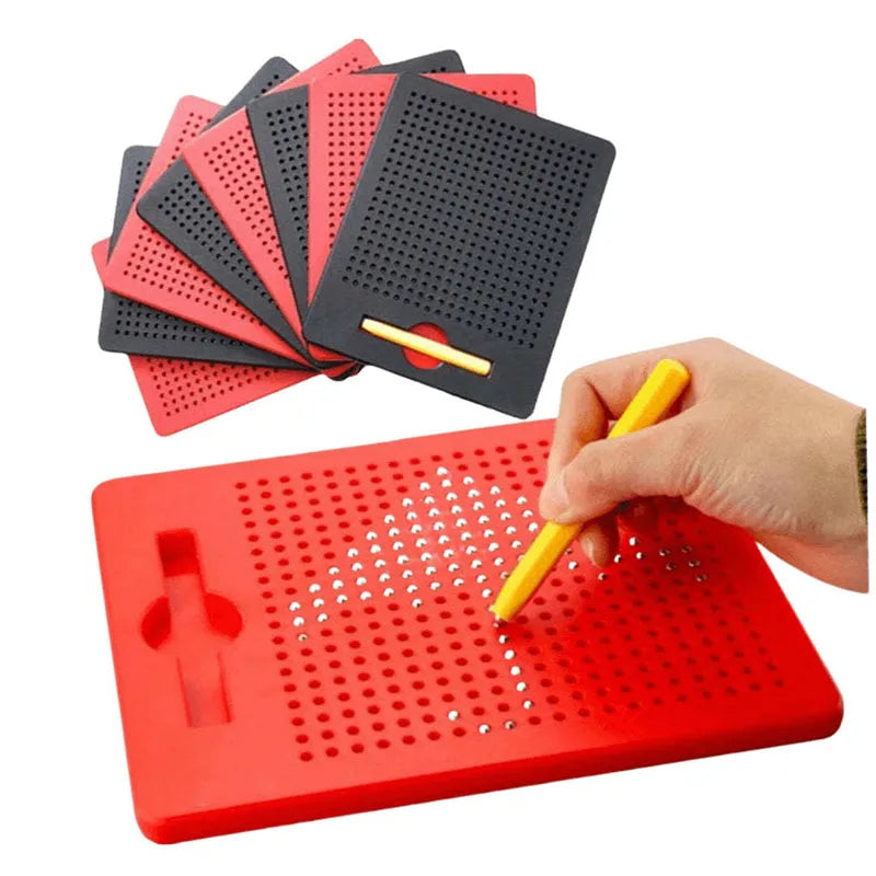 Magnetic Drawing Board Magnetized Board For Children  Magnet Ball Pad Magnetic Stylus Montessori Education Travel Activities Toy
