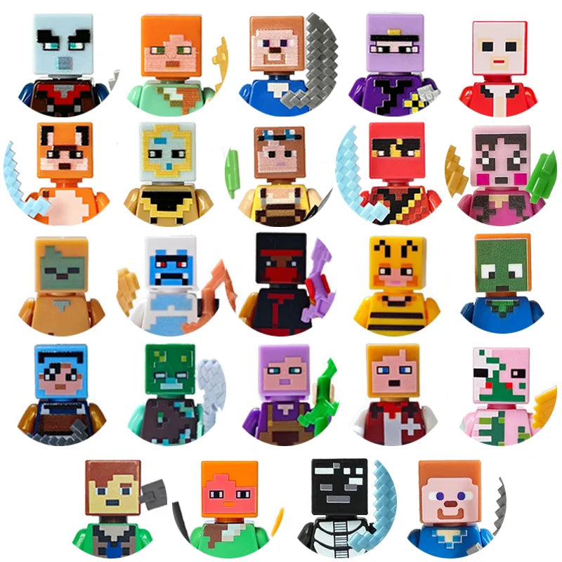 Building block toys, mini figures, character action figures, city people, building block accessory sets, children's gifts