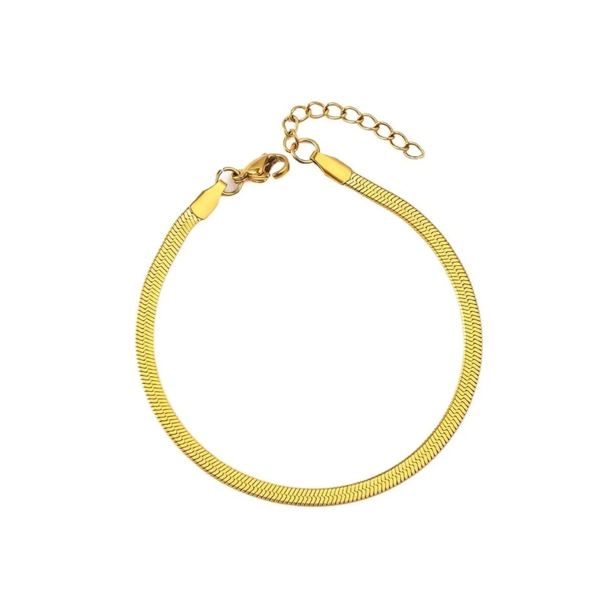 LYSEN - 
Y2k Stainless Steel Anklet Hip Hop Style Metallic Texture Silvery Snake Bone Chain Women Beach Party Shiny Cool New Jewelry