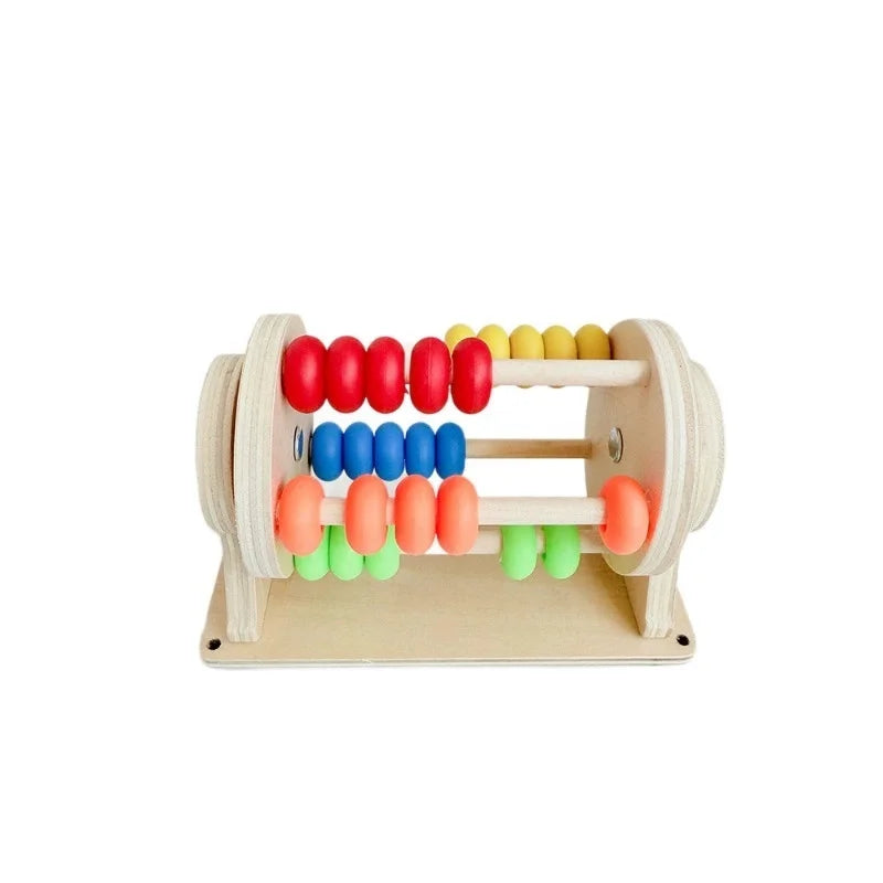 New Kindergarten Montessori Busy Board Hourglass Puzzles Accessories Bell Roller Counting bead Wall Toy Educational Toy For Gift
