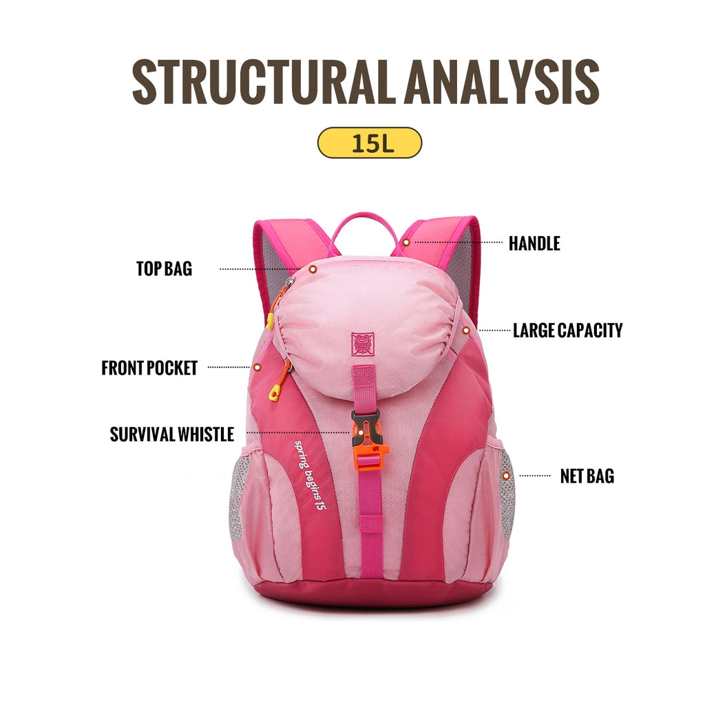 WRELS - Outdoor Mountaineering Backpack Large Capacity Sports Backpack Waterproof Folding Schoolbag Ultra-light Cycling Traveling