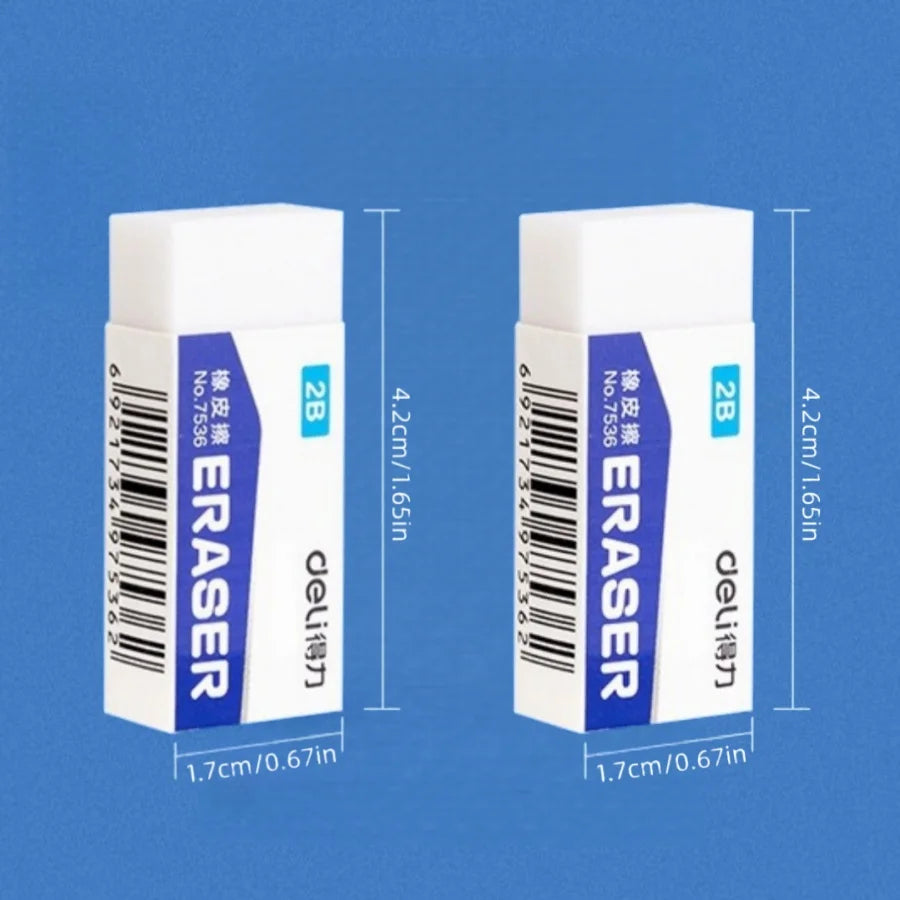 1pc/2pcs white eraser HB/2b/4b student exam stationery learning supplies mini portable office drawing eraser