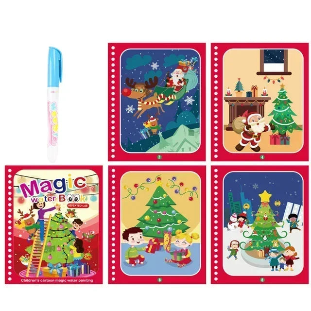 Magic Water Book with Pen Children Drawing Coloring Books for Kids 2 To 4 Years Old Learning  Education Toy Baby Montessori Toys