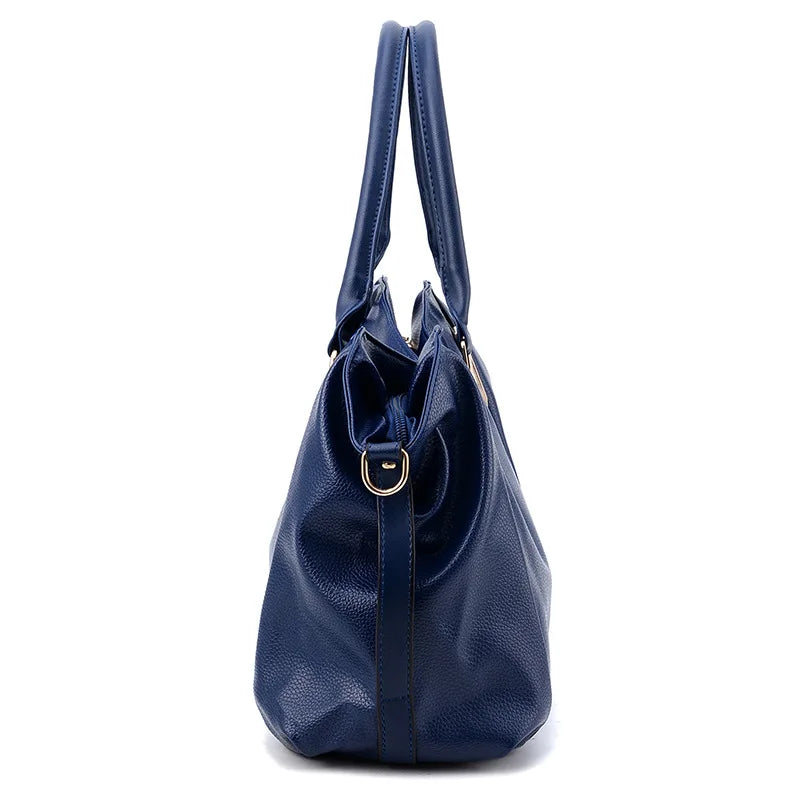MODI - 
Casual Fashion Women Shoulder Bag Solid Color Soft Large Capacity Bag Crossbody Handbag