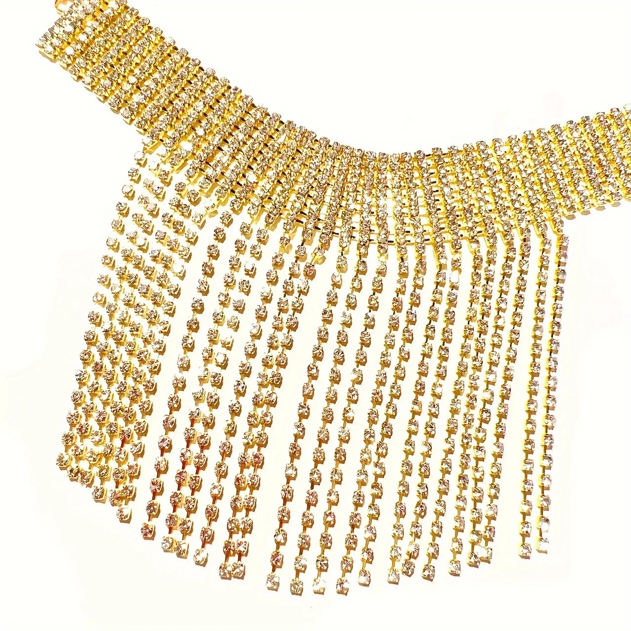 GLINTA- 
piece Fashion new style Rhinestone chain national style shiny tassel charm chain foot accessories high heel shoes accessories