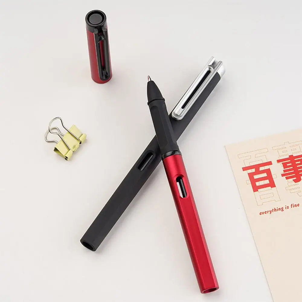 Simple 0.5MM Black Ink Gel Pen Quick Drying Correct Posture Writing Ballpoint Pen Smooth Writing Neutral Pen School Office