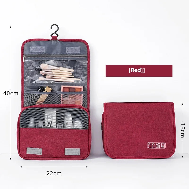 Foldable - Toiletry Bag Organizer Hanging Storage Bathroom Makeup Case Cosmetic Bag Travel For Travel Business