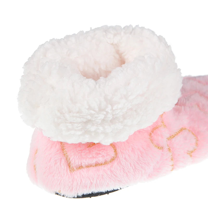 Mntrerm -  Warm Slippers Women Winter Indoor Shoes Heart Shaped Soft Pantufa Cute Design Ladies Home House Floor Cotton slippers