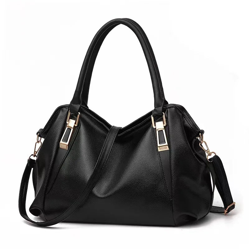 MODI - 
Casual Fashion Women Shoulder Bag Solid Color Soft Large Capacity Bag Crossbody Handbag
