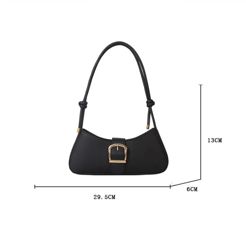 KIRA - 
Women's Shoulder Bag Solid Color Popular Small Bag Trend Summer 2025 New Trendy Crossbody Bag Texture Shoulder Underarm Bag