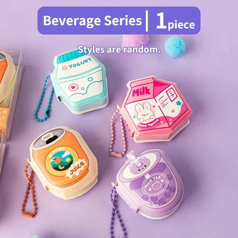 Cartoon Soft Silicone Cover Memo Pad Paper Sticky Notes Planner Sticker Dessert Game Series Notepad Office School Supplies 1Pcs