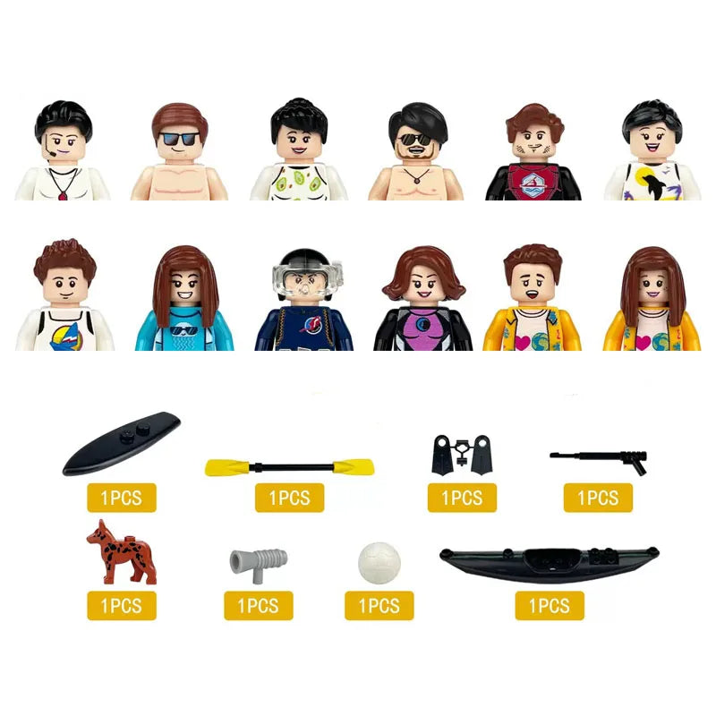 Building block toys, mini figures, character action figures, city people, building block accessory sets, children's gifts