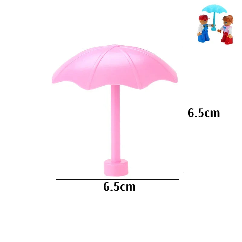 Big Building Blocks Slide Stair Swing Seesaw Ferris Wheel Series Compatible Duploe Large Brick Children Educational Toy Kid Gift