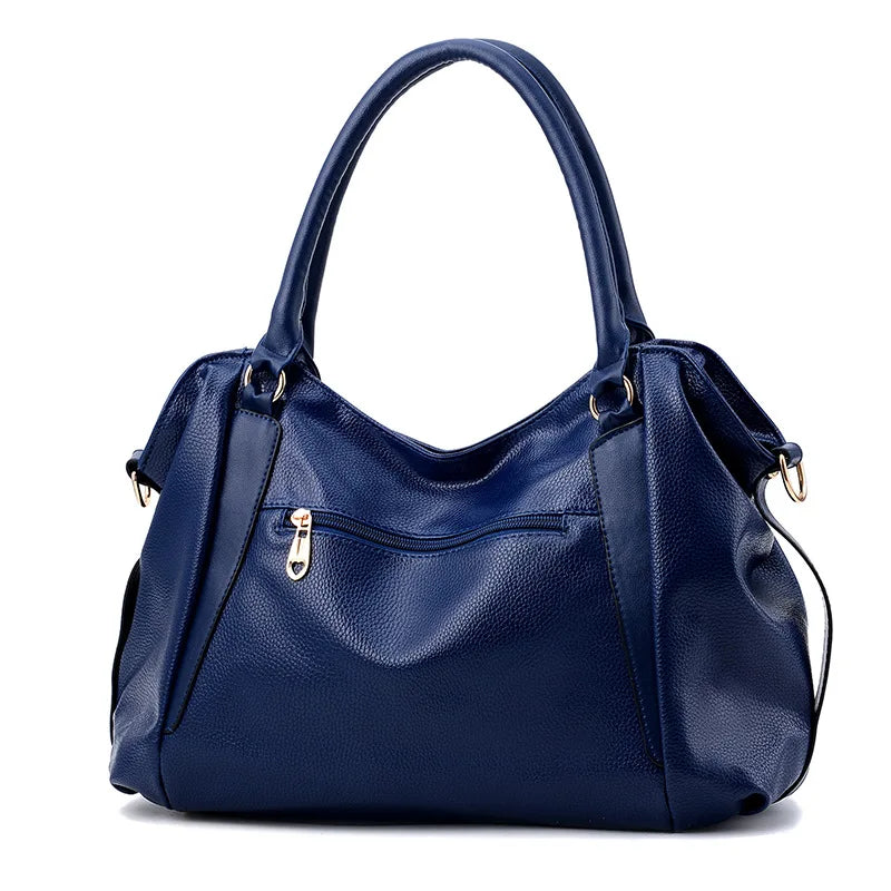 MODI - 
Casual Fashion Women Shoulder Bag Solid Color Soft Large Capacity Bag Crossbody Handbag
