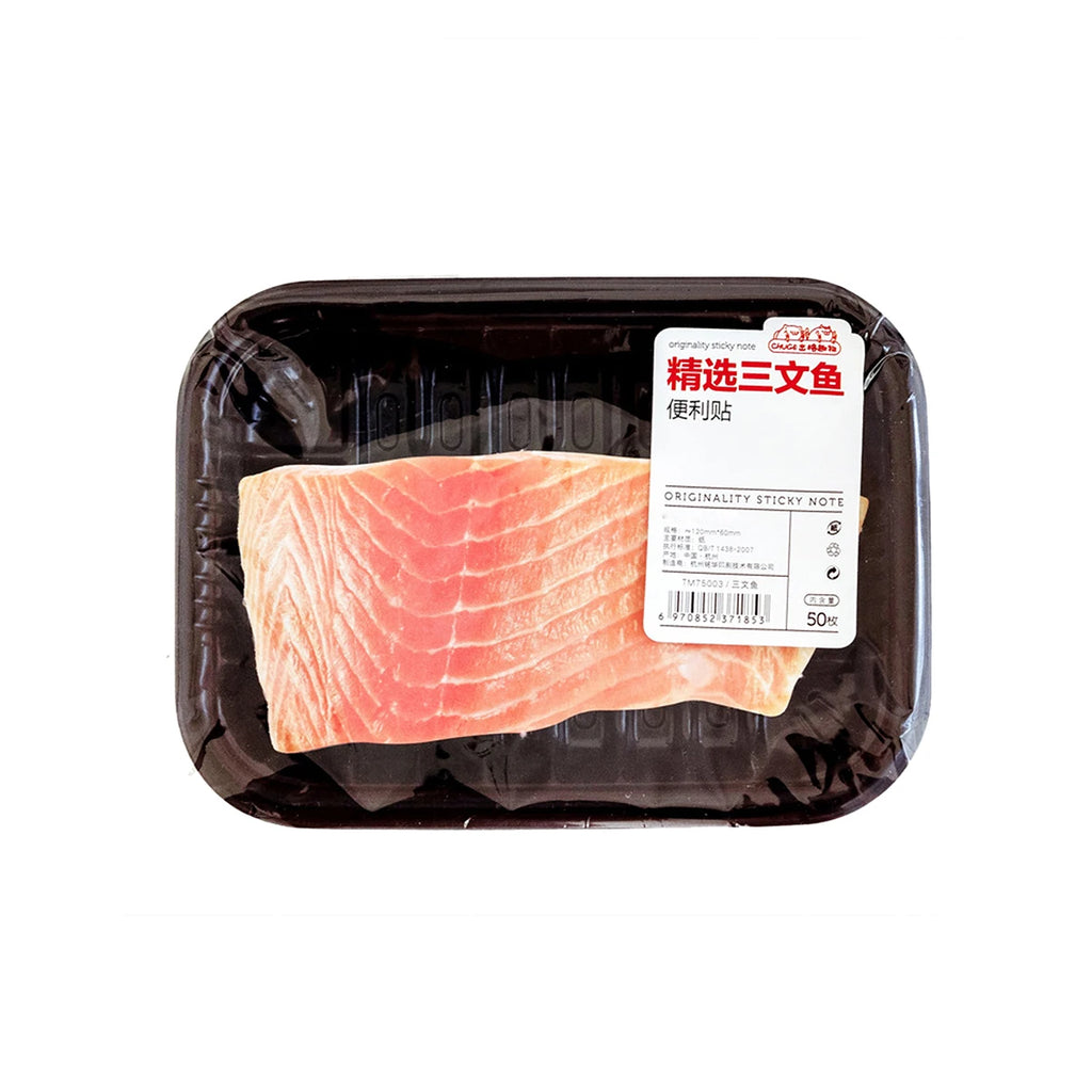 Novelty Funny Grilled Meat Simulation Memo Pad Sticky Notes  Notebook Stationery Paper Stickers forRestaurant Bar