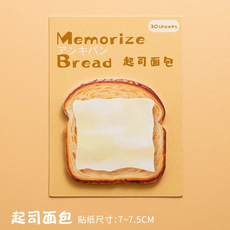 Memory Bread Series Convenient Notes Creative and Beautiful Notes Memo N Times Ins Style High-end Note Paper Stationery Supplies