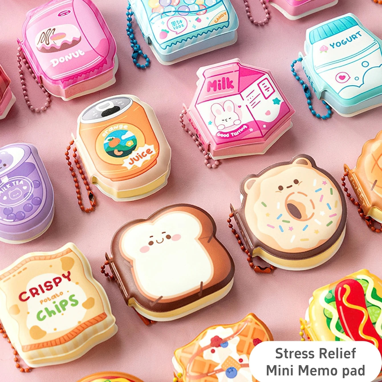 Cartoon Soft Silicone Cover Memo Pad Paper Sticky Notes Planner Sticker Dessert Game Series Notepad Office School Supplies 1Pcs