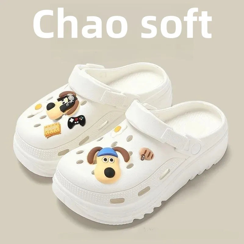 StepPop - Non Smelly Non Noisy Thick Bottomed Cartoon Versatile Heightening Anti Slip Summer New Style Women's Open Toe Beach Sandals