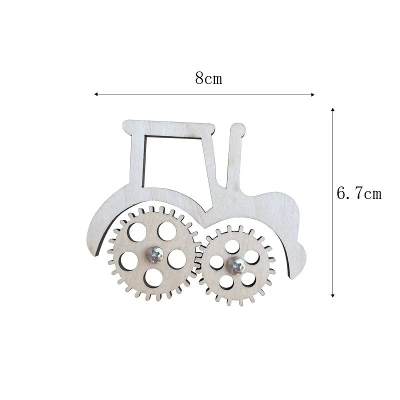 New Kindergarten Montessori Busy Board Hourglass Puzzles Accessories Bell Roller Counting bead Wall Toy Educational Toy For Gift