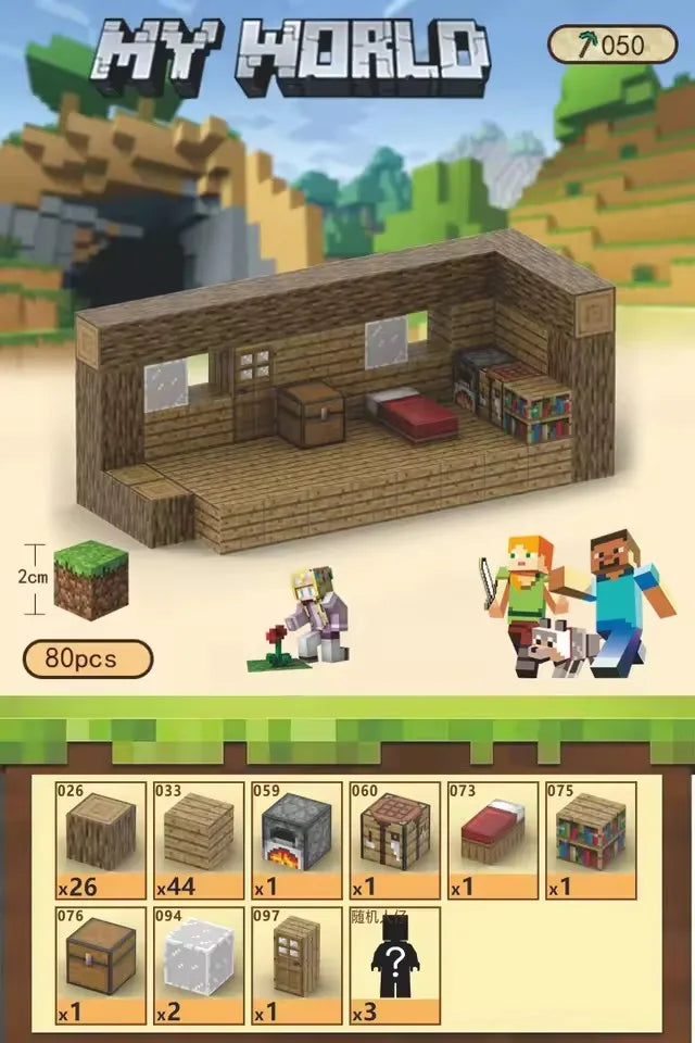 Creative Magnetic Building Block Bricks My Famous Scene World Architectural Set DIY Model Kids Toy Christmas Gifts for Boy Girls