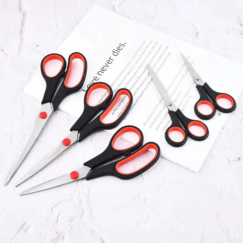 3Pcs Stainless Steel Scissors Student Stationery Scissor Household Multi Functional Office Tailor Scissors Hand Cutting New