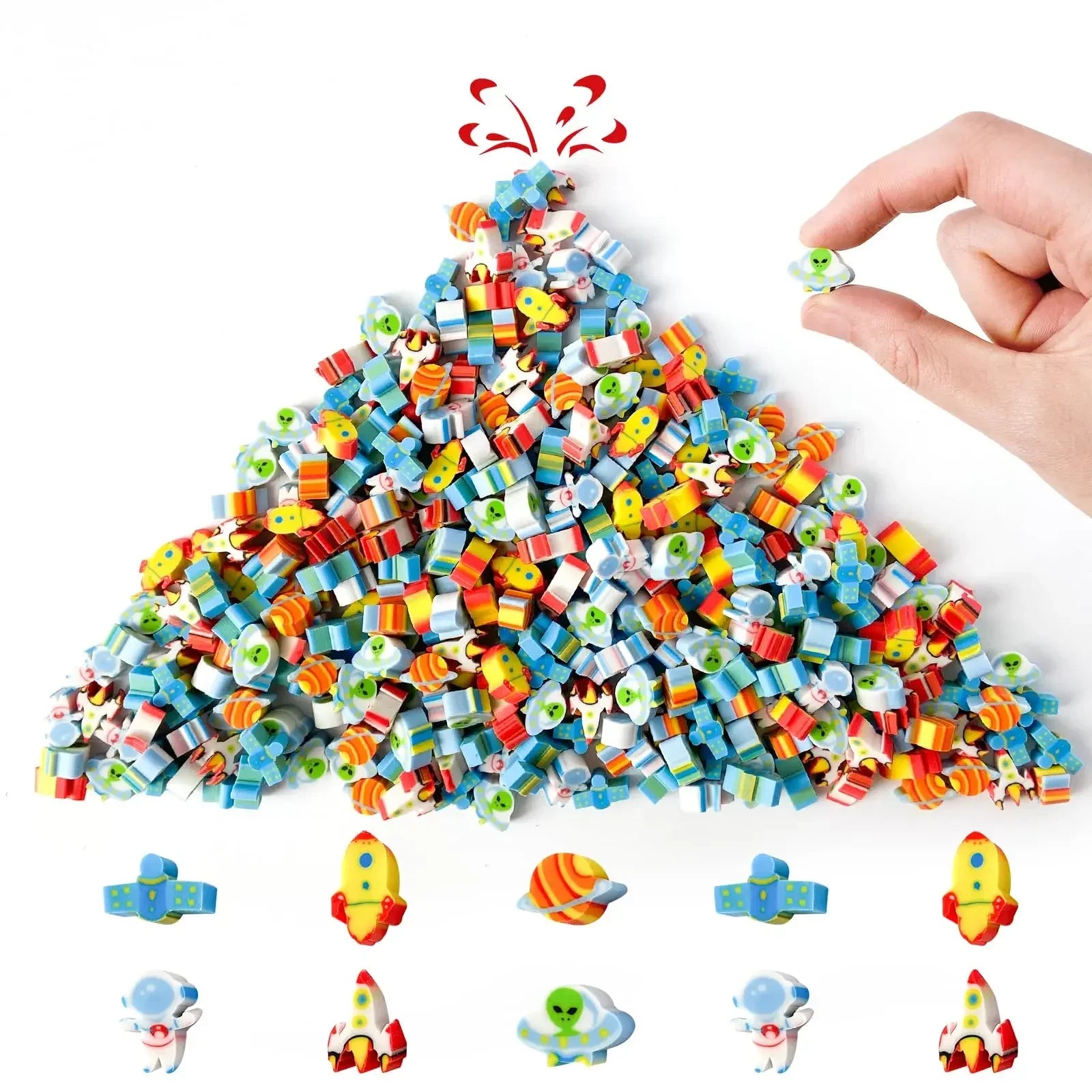 50pcs Mini Desk Pets Cute Little Animal Eraser Small Space Erasers for Kids Classroom Student Prizes Party Favors Carnival Gifts