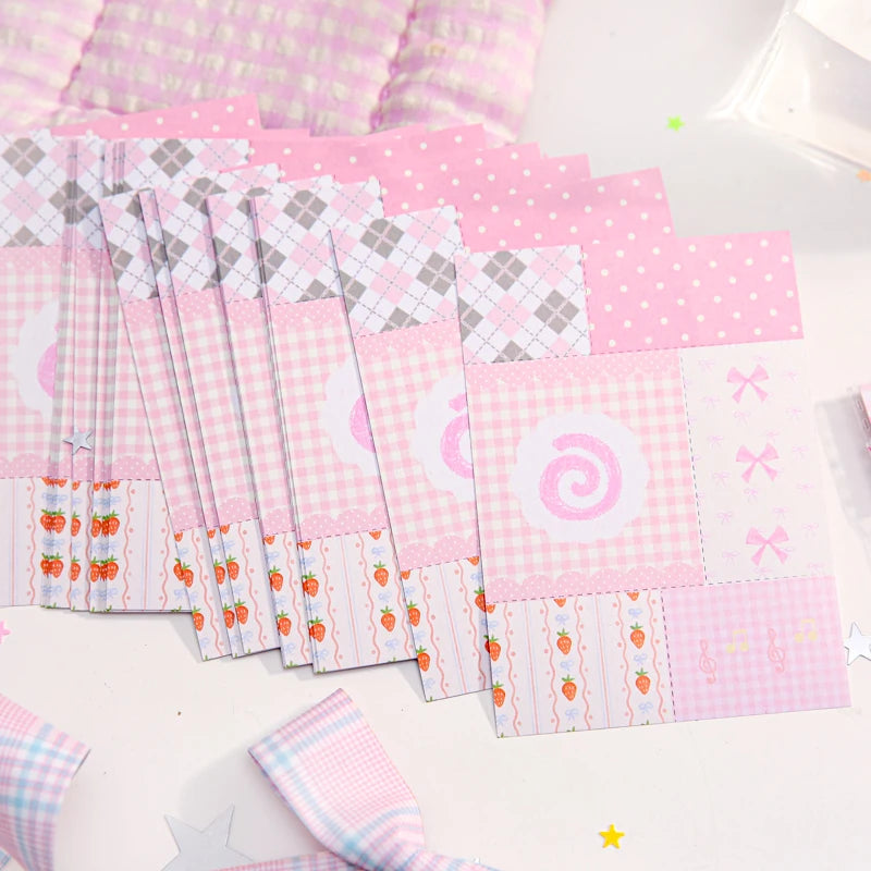 TIANZI 50/100Pcs Cute Cartoon Square Memo Pads High-Quality Writing Paper for To-Do Lists Journals Notes DIY Office Stationery