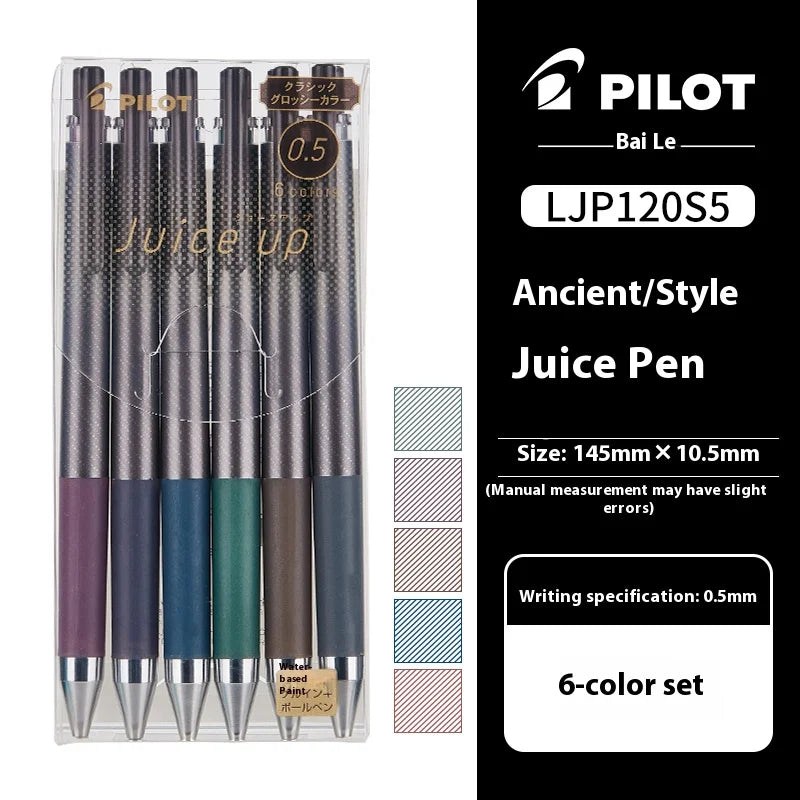 PILOT Juice Up Push Pen 0.4/0.5mm Premium Metal Tip Classic Retro Ergonomic Rod Long-Lasting Gel Ink Pens School Office Supplies