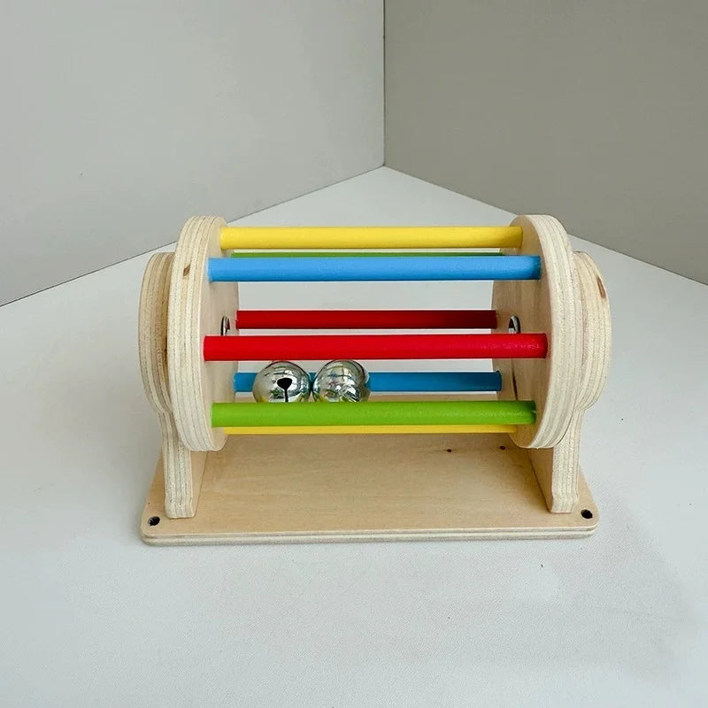 New Kindergarten Montessori Busy Board Hourglass Puzzles Accessories Bell Roller Counting bead Wall Toy Educational Toy For Gift