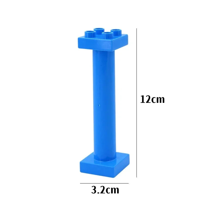 Big Building Blocks Slide Stair Swing Seesaw Ferris Wheel Series Compatible Duploe Large Brick Children Educational Toy Kid Gift