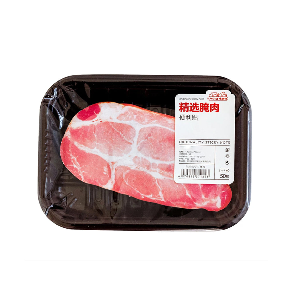 Novelty Funny Grilled Meat Simulation Memo Pad Sticky Notes  Notebook Stationery Paper Stickers forRestaurant Bar
