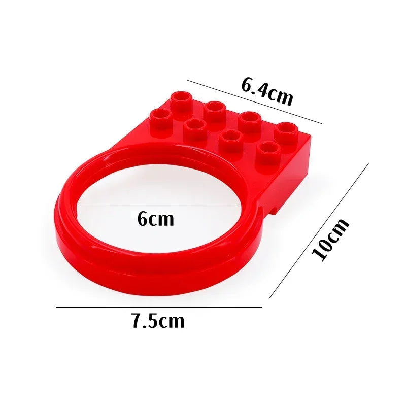 Big Building Blocks Slide Stair Swing Seesaw Ferris Wheel Series Compatible Duploe Large Brick Children Educational Toy Kid Gift