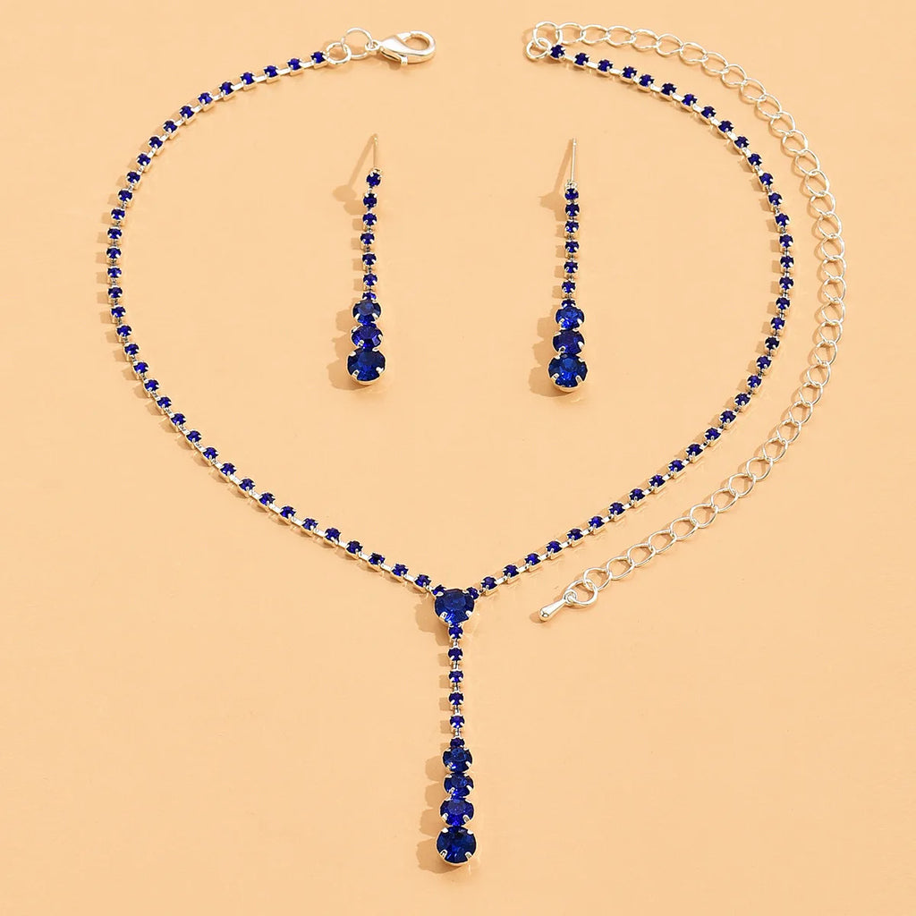 Coppira - 3PC Women's Trendy Copper Claw Chain Series Minimalist Necklace Earrings Jewelry Set Wedding Banquet Party Holiday Gift