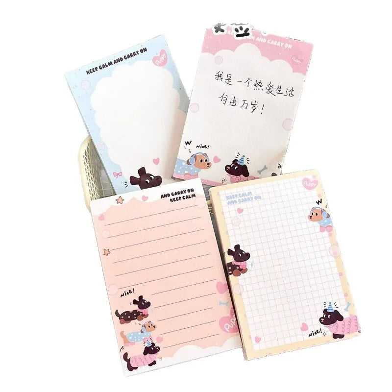Dachshund Puppy A7 Sticky Note Book Ins High-value Student Writing Silky Opaque Ink Notepad