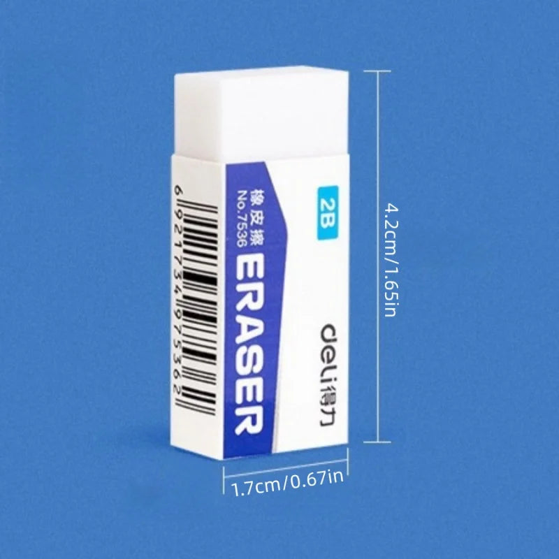 1pc/2pcs white eraser HB/2b/4b student exam stationery learning supplies mini portable office drawing eraser