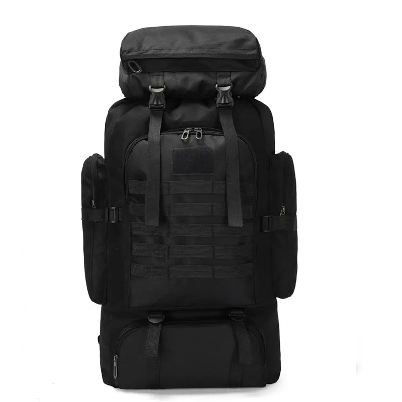 Warer - 80L Large-capacity Waterproof Casual Tactical Backpack Men's and Women's Outdoor Sports Hiking Bag Travel Backpack