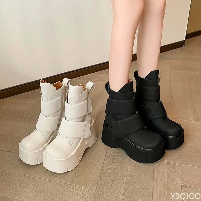 booty - Autumn and Winter Small Size Thick Sole Height Increasing Women's Boots Waterproof Platform High Heels Women's Boots