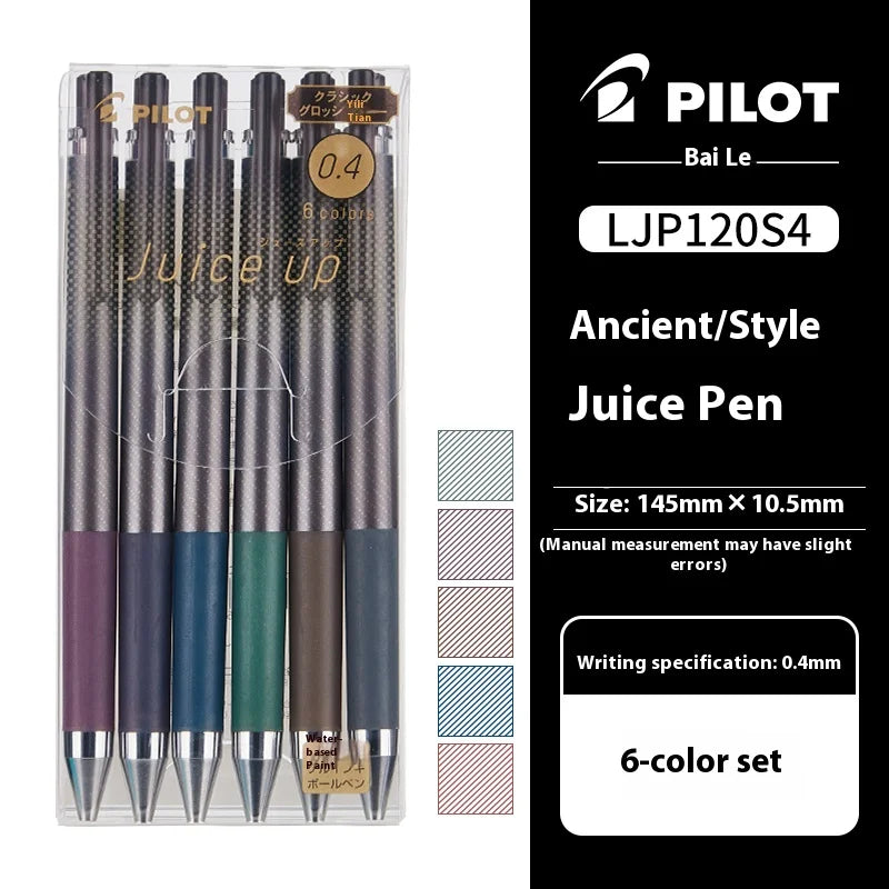 PILOT Juice Up Push Pen 0.4/0.5mm Premium Metal Tip Classic Retro Ergonomic Rod Long-Lasting Gel Ink Pens School Office Supplies