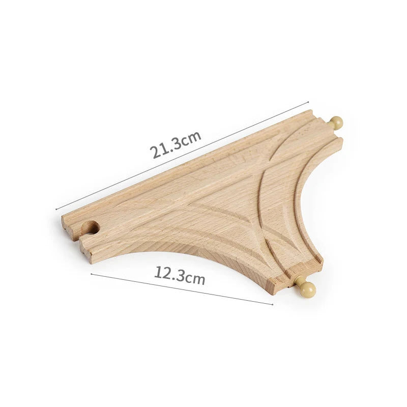 Wooden Train Rail Kinds Of Wooden Train Track Connector Adapter Fit for All Brands Wood Tracks Educational Toys For Kids Gift